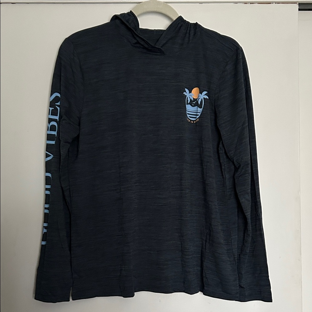NWT Life is Good navy Long Sleeve hoodie